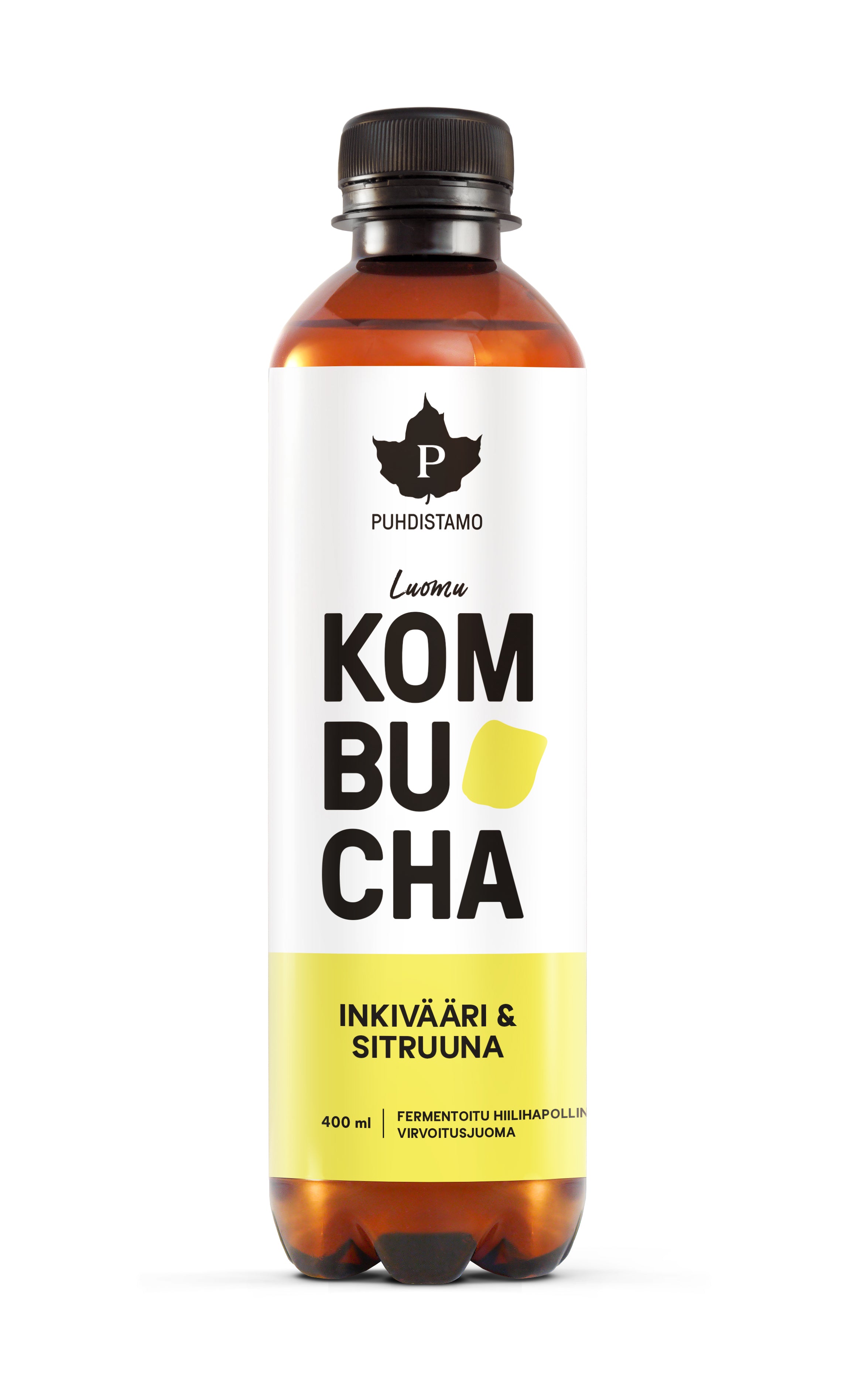 Puhdistamo Luomu Kombucha Inkivääri & Sitruuna